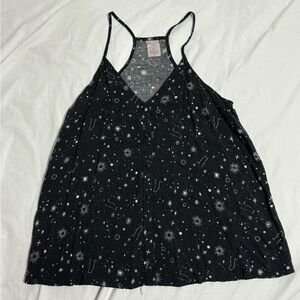 NWOT Black & Stars Tank Size L